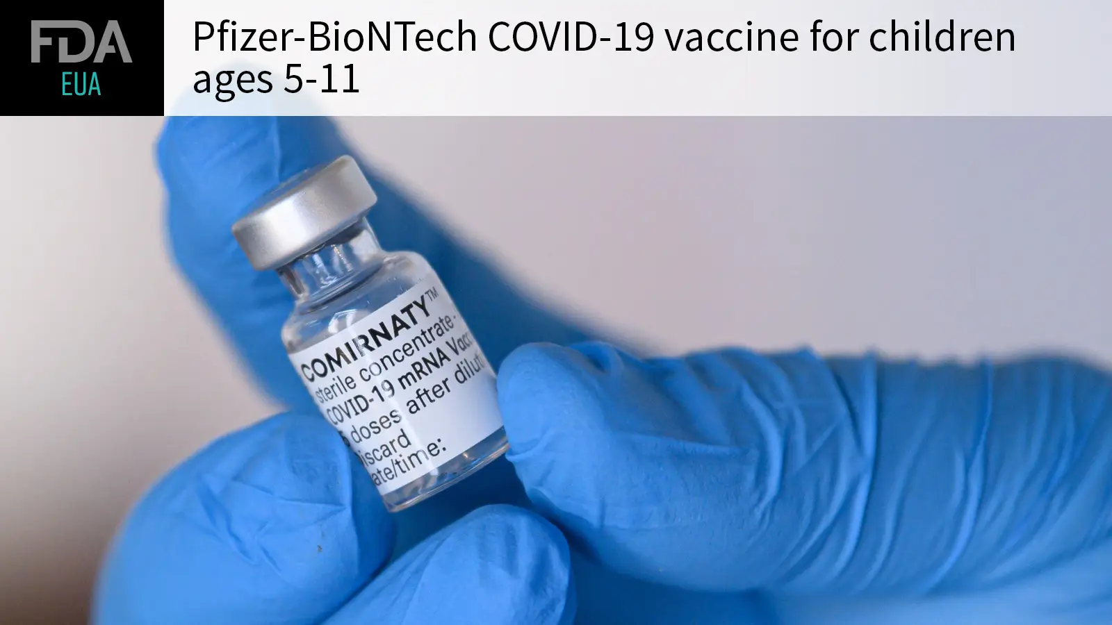La FDA autoriza la primera vacuna COVID para niños pequeños
